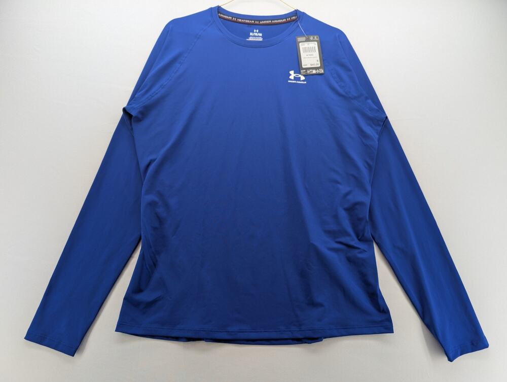 NWT Under Armour Women's HeatGear Compression Long Sleeve in Royal size XL